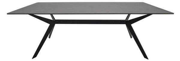 KONFERENČNÝ STOLÍK, čierna, kov, sklo, 115/60/40 cm - Stolíky do obývačky