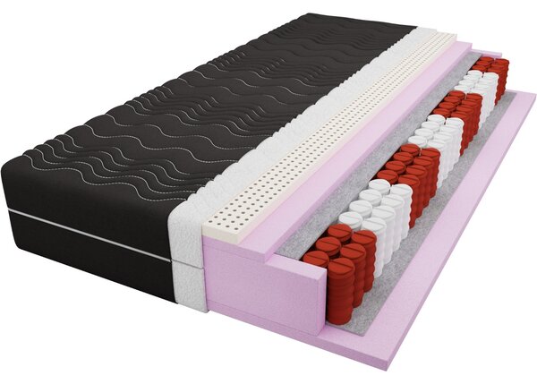 MATZZZ Taštičkový latexový matrac 70x200 THEO NOIR