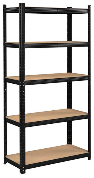 Regál 150x75x30 cm čierny