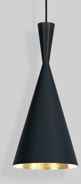 Tom Dixon LED závesné svietidlo Beat Tall, mosadzová farba, Ø 19 cm, Mosadz / zlato, Obývacia izba / jedáleň, Mosadz, Dizajn, Závesné svietidlo