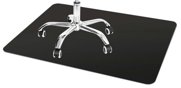 Podložka pod stoličku 100x70 cm čierna