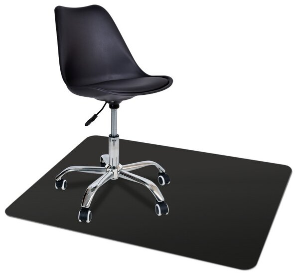 Podložka pod stoličku 100x70 cm čierna