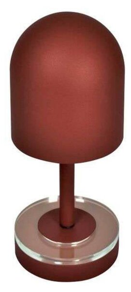 AYTM Akumulátorová lampa Luceo, hnedá, kov, 24 cm, stmievateľné, IP44, Hnedá / hrdzavá, Obývacia izba / jedáleň, kov, Moderný, Stolová lampa