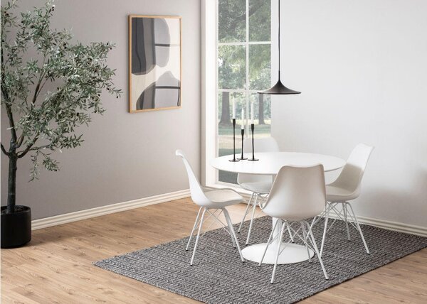 JEDÁLENSKÝ STÔL, biela, 110/110/76 cm MID.YOU - Online Only zostavy, Online Only