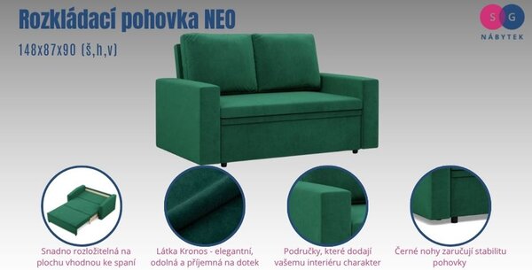 Rozkladacia pohovka NEO - rovný bok - Kronos Béžová
