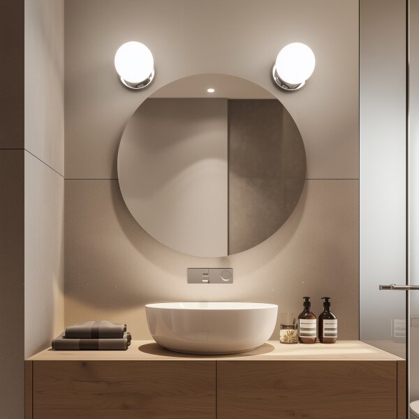 Brilagi - LED kúpeľňové nástenné svietidlo BALL LED/6W/230V 3000/4000/6500K IP44 chróm