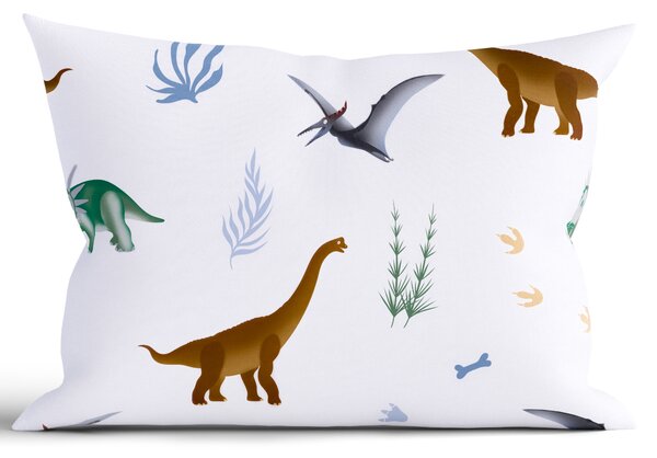 Bavlnená obliečka na vankúš Renforcé 50 × 70 cm - Dinosaury