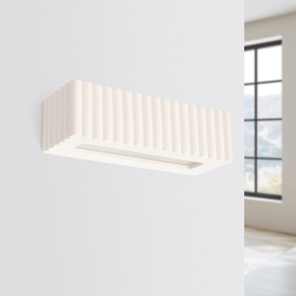 Sollux SL.1885 - Nástenné svietidlo RIGATA 1xE27/15W/230V keramika/biela