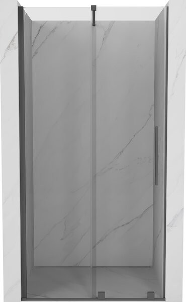 Mexen Velar, posuvné dvere do otvoru 90x200 cm, 8mm číre sklo, grafitová matná, 871-090-000-01-66
