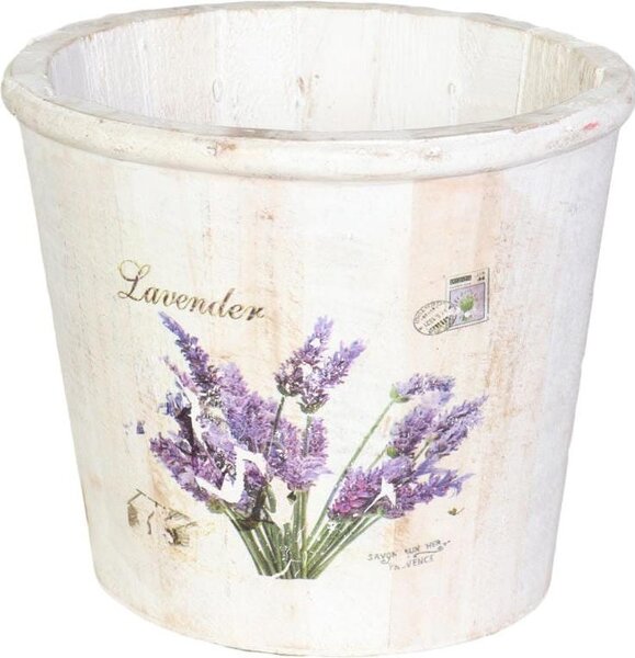 Dekoratívne vedro Lavender White 16 cm
