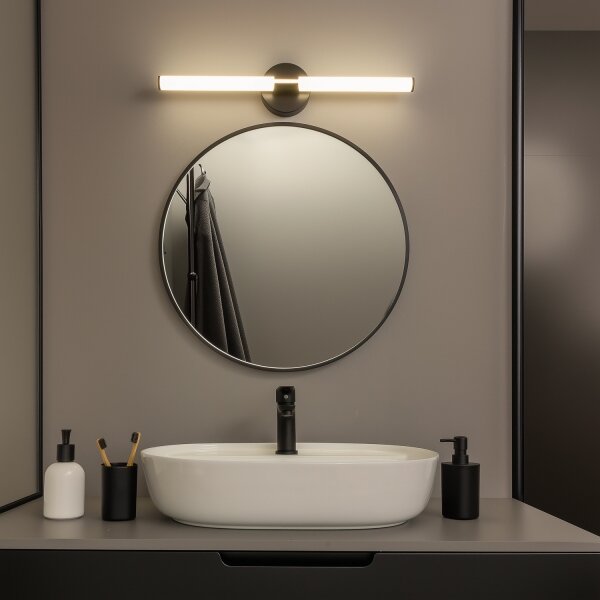 Brilagi - LED kúpeľňové osvetlenie zrkadla LARA LED/10W/230V IP44 čierne