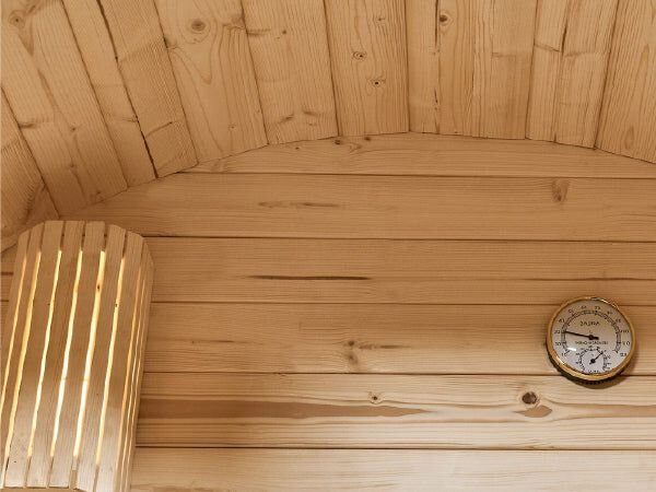 Fínska sudová sauna Ø 190 cm – vonkajšia, z masívu, 120 cm