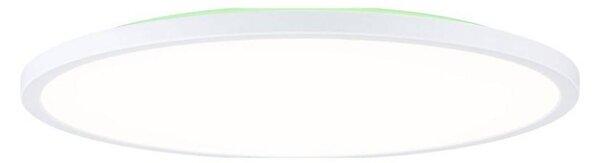 Paulmann LED panel Atria Shine, Ø 40 cm, RGBW, biely, IP20, stmievateľné, Biela / opálová, Pracovňa / Kancelária, Plast, Moderný, Závesné svietidlo