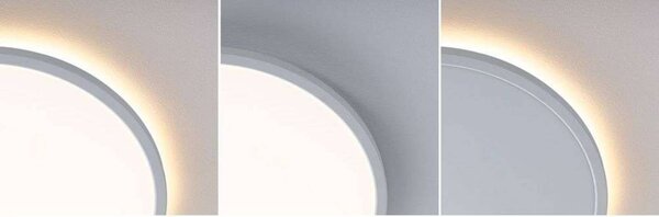 Paulmann LED panel Atria Shine, Ø 40 cm, biely, IP20, 3000 K, zapnutie/vypnutie, Biela / opálová, Pracovňa / Kancelária, Plast, Moderný, Závesné svietidlo