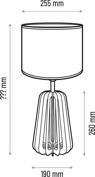 STOLNÁ LAMPA, E27, 25/51 cm - Online Only bytové doplnky, Online Only