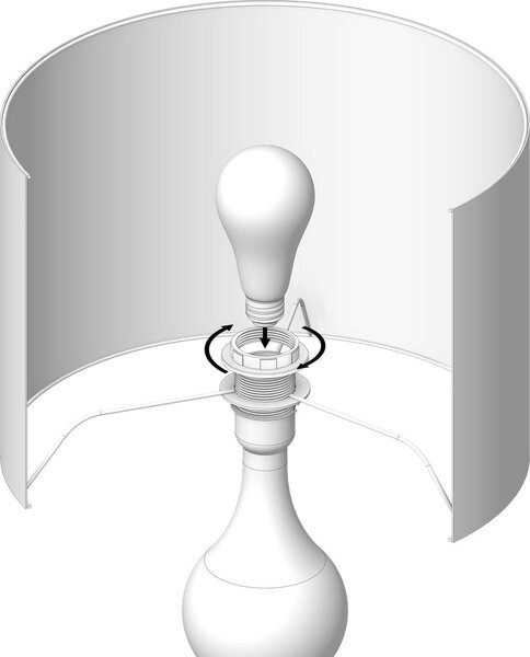 STOLNÁ LAMPA, E27, 35/60 cm XXXL - Interiérové svietidlá, Online Only