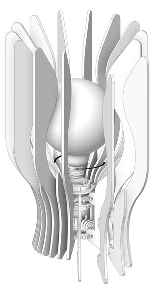 STOLNÁ LAMPA, E27, 23/37 cm - Online Only bytové doplnky, Online Only