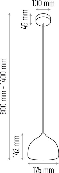 ZÁVESNÉ SVIETIDLO, 17,5/90-140 cm - Online Only bytové doplnky, Online Only