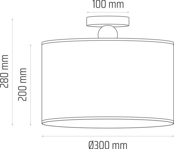 STROPNÉ SVIETIDLO, 30/30 cm - Online Only bytové doplnky, Online Only