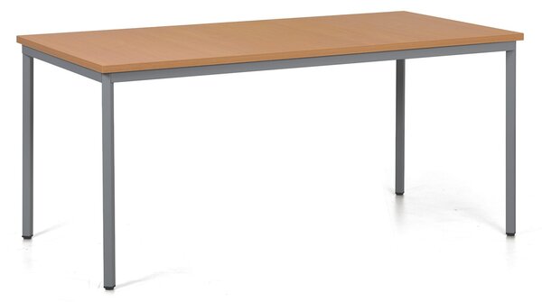 Jedálenský stôl TRIVIA, 160x80 cm, tmavo sivá podnož, buk
