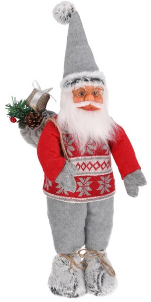 Vianočná figúrka látkového Mikuláša 60 cm