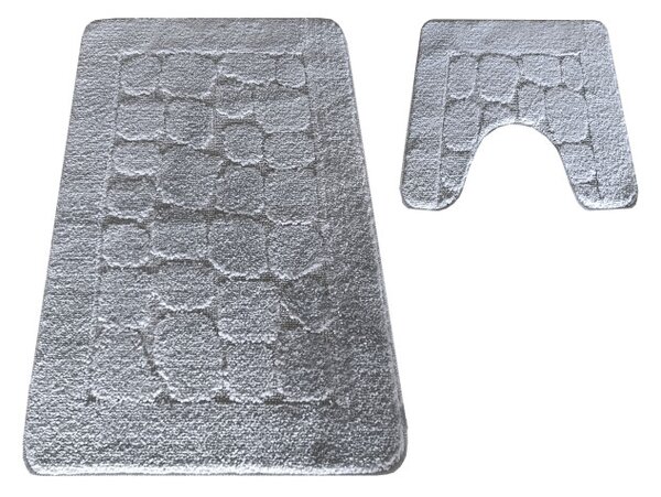 Sada kúpeľňových koberčekov Montana CLTSTONE sivá