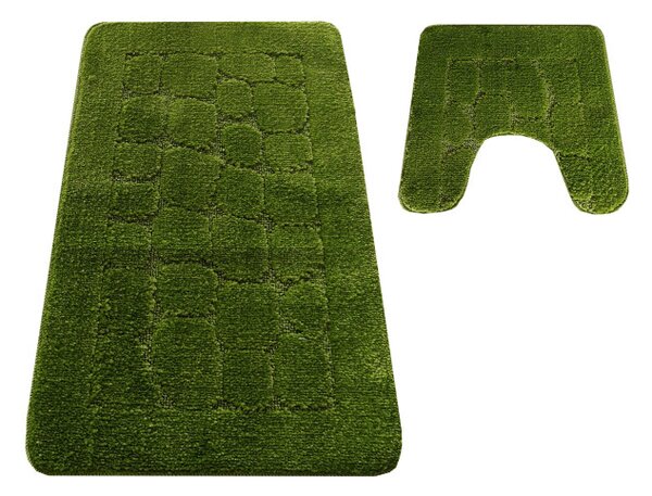 Sada kúpeľňových koberčekov Montana CLTSTONE zelená