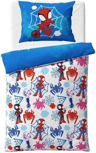 Obojstranné bavlnené posteľné obliečky Spidey a jeho úžasní priatelia - 100% bavlna - 70x90 cm + 140x200 cm