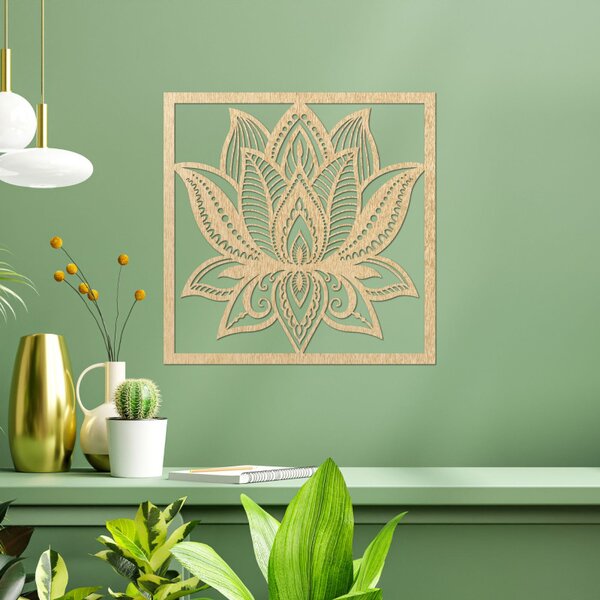 Mandala lotosový kvet štvorec | SENTOP PR0465