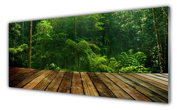 Nástenný panel  Les príroda 125x50 cm
