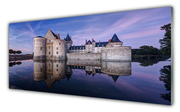 Nástenný panel  Hrad voda architektúra 125x50 cm