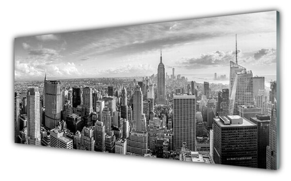 Nástenný panel  Mesto domy 125x50 cm