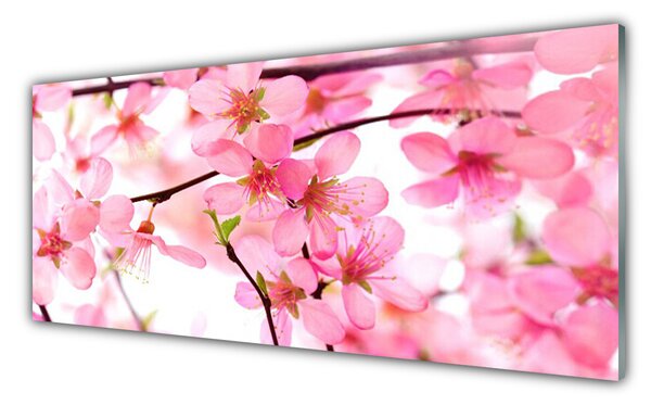 Nástenný panel  Kvety rastlina 125x50 cm