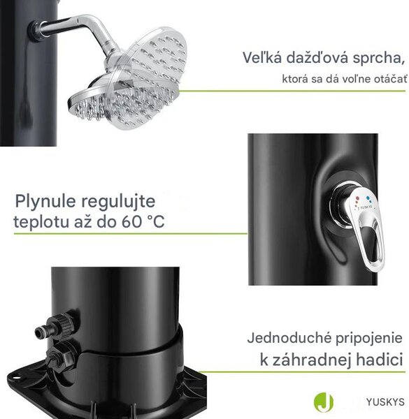 Záhradná solárna sprcha Victoria 35 L