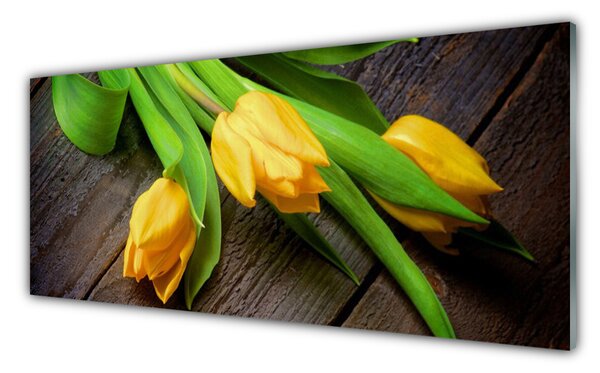 Nástenný panel  Tulipány kvety 125x50 cm