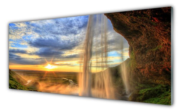Nástenný panel  Vodopád príroda 125x50 cm
