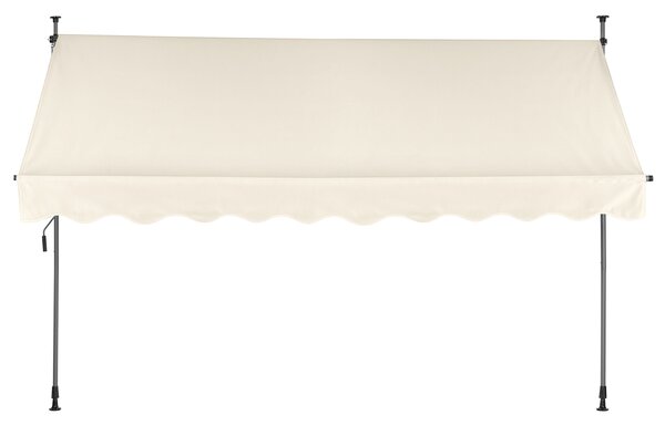 MultiGarden Balkónová slnečná clona 300x120 cm výškovo nastaviteľná, béžová - MultiGarden