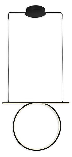 LED luster na lane ODETTA LED/30W/230V 4000K čierny