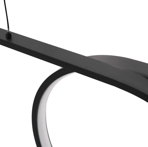 LED luster na lane ODETTA LED/30W/230V 4000K čierny