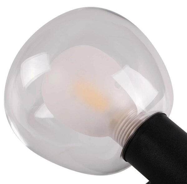 Kúpeľňové nástenné svietidlo POLA 2xG9/5W/230V IP44 čierne/číre