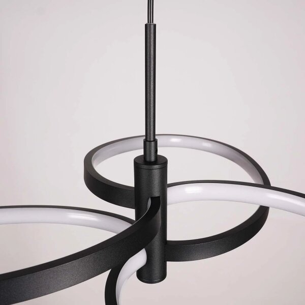 LED luster na lanku RIBBON LED/25W/230V 4000K čierny