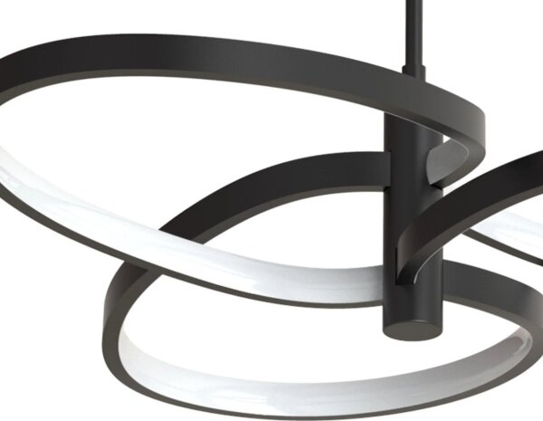 LED luster na lanku RIBBON LED/25W/230V 4000K čierny