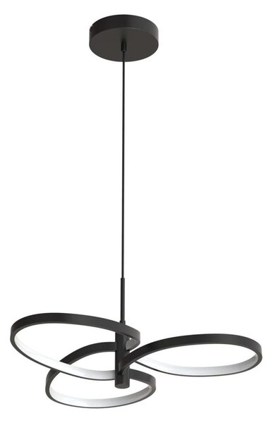 LED luster na lanku RIBBON LED/25W/230V 4000K čierny