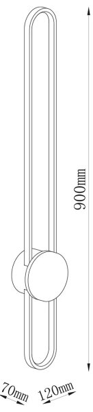 LED nástenné svietidlo FLORENTYNA LED/24W/230V 4000K čierna/béžová