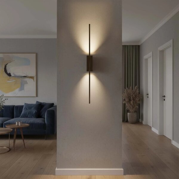 LED nástenné svietidlo AISHA LED/12W/230V 4000K 80 cm čierne