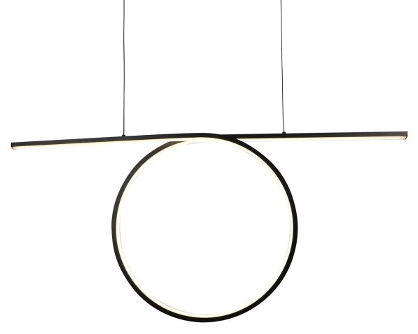 LED závesný luster na lanku ODETTA LED/42W/230V 4000K čierna
