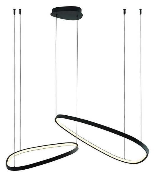 LED luster na lanku MICHELLE LED/48W/230V 4000K čierny