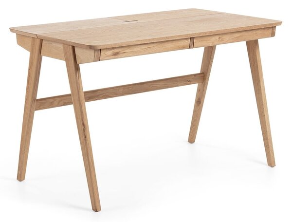 Pracovný stôl Kave Home Jakes Natural, 120 x 65 cm