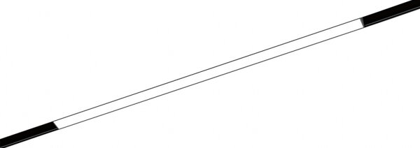 LED2 6481153D MAGLINE II 60 lištové svietidlo čierne stmievateľné