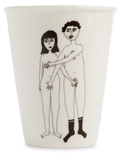 Porcelánový hrnček Naked Couple 220 ml
